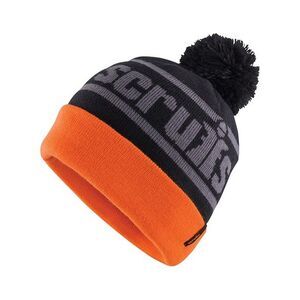 Scruffs Mens Trade Bobble Beanie / Black/Orange